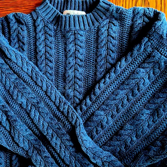 Pebble Beach Other - Men’s Pebble Beach cable knit crewneck gorgeous blue sweater